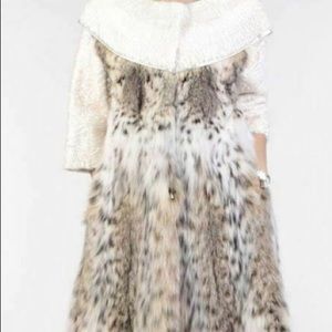 Bobcat lynx and Persian lamb coat. Brand new.